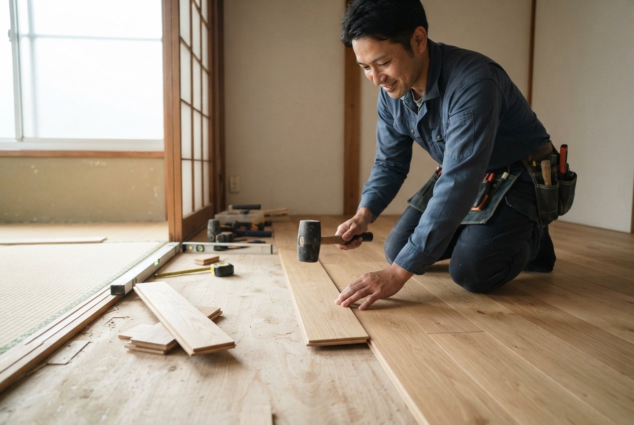 畳からフローリングの費用は6畳でどう決まる？内訳と下地の考え方を解説